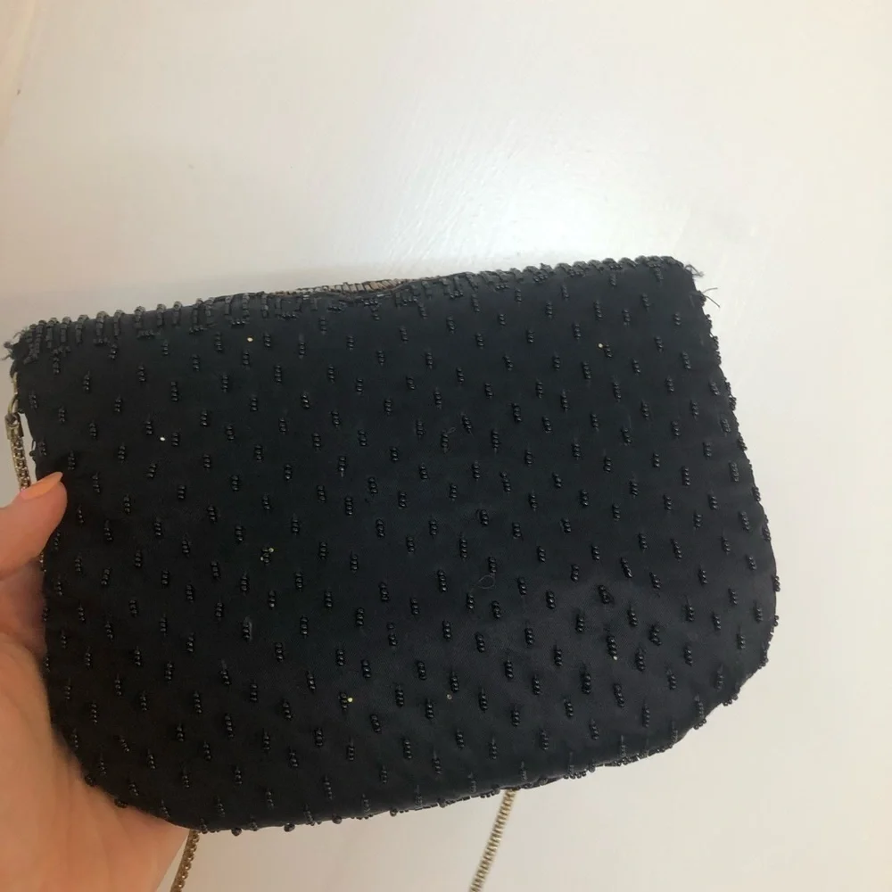 Vintage Imperial Fashion Beaded Long Strap Small Crossbody